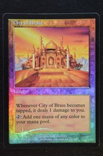 Magic The Gathering MTG CITY OF BRASS FOIL 7th Edition LP Lightly Played