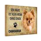 Holzschild 20x30 cm Chihuahua Hund ohne kein Heim Tiere & Haustiere