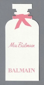 Carte publicitaire - advertising card   - Miss Balmain Pierre Balmain - Picture 1 of 1