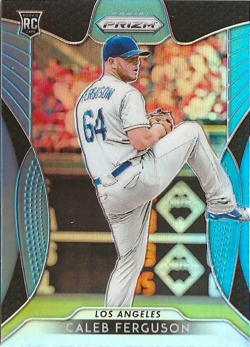 2019 Panini Prizm Caleb Ferguson #128 Blue Prizm SP RC - Image 1 of 1