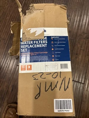 4PK of Big Blue 5 Micron 20" x 4.5" Sediment Water Filter Cartridge by Aquaboon - Image 1 of 4