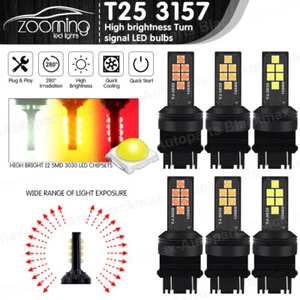 2 Pcs 3157 3156 Reverse Fog T25 LED Light Bulbs Brake Tail Light Indicator Car - Bild 1 von 19