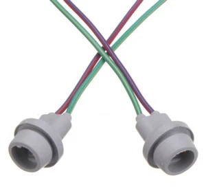 2x 501 W5W T10 BULB HOLDER SOCKET PRE WIRED LED HALOGEN LAMP RUBBER SEAL - Picture 1 of 6