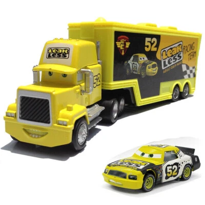 Disney Pixar Cars No.52 Leak Less Racer's Hauler Truck Trailer Car Xmas 1/55