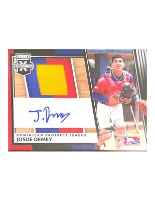 2022 Panini Elite Extra Edition [DPL Material Auto] #DMS-JD Josue Demey - Image 1 of 2