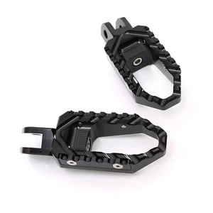CNC TOUR Front Foot Pegs Black For Ducati Monster 797 17 18 - Picture 1 of 5