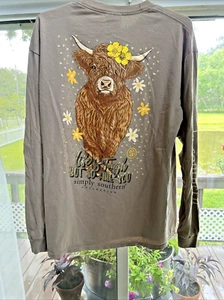 Simply Southern Langarm braun Baumwolle T-Shirt Life Is Tough But So Are You L - Bild 1 von 10