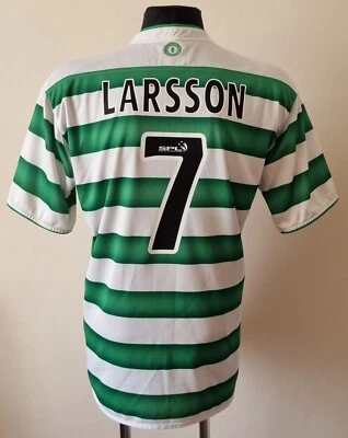 Celtic 1999 - 2001 Home football Umbro shirt #7 Larsson size Extra Large - Image 1 of 4