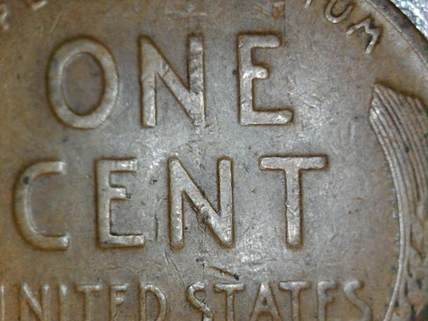 1934 Wheat Penny Reverse Lamination Error Cover