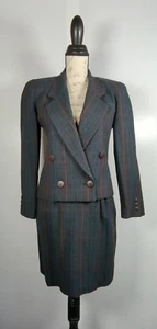 De colección IBclassics Ladybug Mujer 6 Falda Suite Conjunto 2 piezas Tweed Tela Escocesa Lana EE. UU. - Imagen 1 de 18