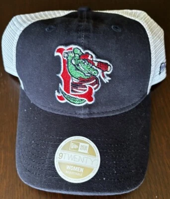 Lowelll Spinners New Era 9Twenty women's black trucker hat shimmer canaligator - Image 1 of 4