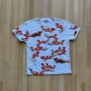 Work Koi Graphic Printed Vintage Handmade Shirt Medium Anime Shirt By Eaksak - Picture 1 of 5