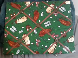 Golf Themed Memory Board with Hooks - Picture 1 of 2