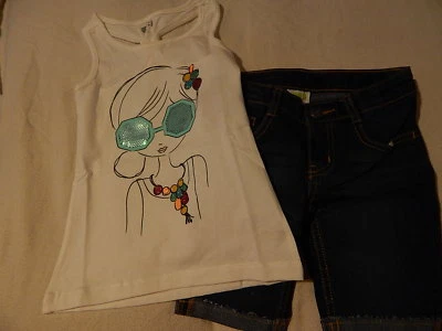 NUEVO CON ETIQUETAS 5-6 5 6 CRAZY 8 por GYMBOREE TOP DE VERANO (5-6 Y SHORTS (5) Foto 1 de 2