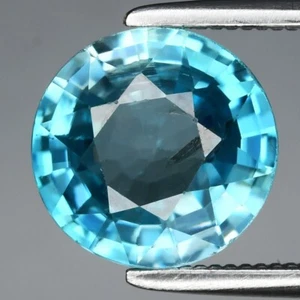 💎 Circón Azul Natural Redondo 2.45ct 8mm - Calor Suave, Gema Myanmar - Imagen 1 de 4
