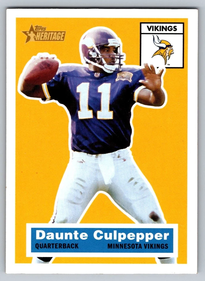 2001 Topps Heritage #23 Daunte Culpepper Minnesota Vikings - Image 1 of 2