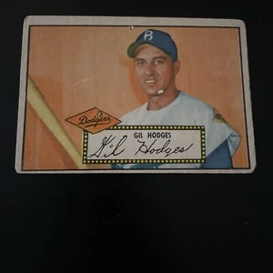 GIL HODGES 1952 Topps #36 HOF Brooklyn Dodgers VG - Picture 1 of 6