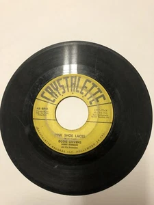 Dodie Stevens ‎– Pink Shoe Laces 7” Vinyl 45RPM VG Crystalette Records - Picture 1 of 2