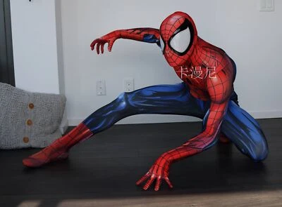 Ultimate Spider-Man Jumpsuit Spiderman Cosplay Halloween Suit Costume Adult/Kids - Image 1 of 4