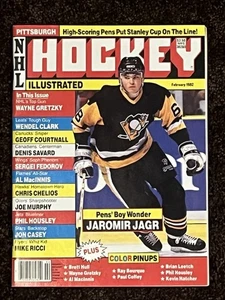 Vintage NHL Hockey Illustrated Magazine Feb 1992 Jaromir Jagr, Wayne Gretzky. - Bild 1 von 6