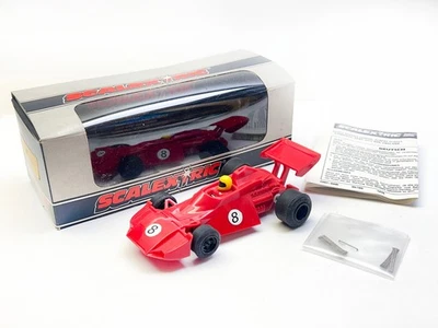 Vintage 1980s Scalextric C-120 Martin Brabham BT 44B slot car boxed Red - Image 1 of 4