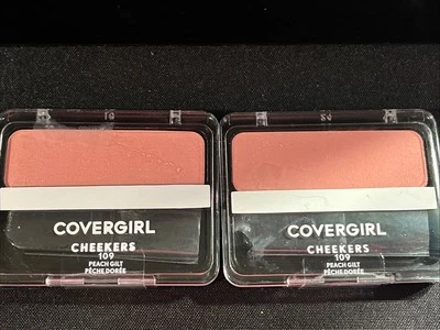 Lot Of 2 - CoverGirl Cheekers Blendable Powder Blush, 109 Peach Gilt - Image 1 of 4