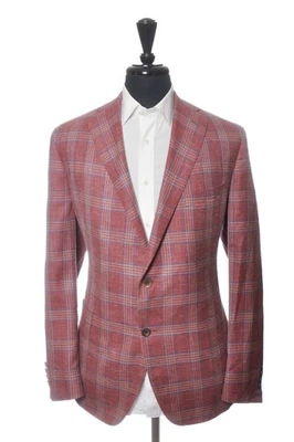 Samuelsohn Strawberry Red Check Michael2 Blazer 34553 Foto 1 de 4