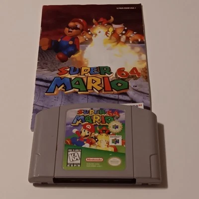Super Mario 64 with worn manual, see photos of manual, N64 game - Image 1 of 4