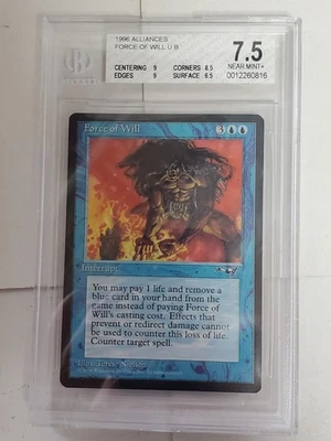 MTG Force of Will English AL Alliances BGS 7.5 - Image 1 of 4