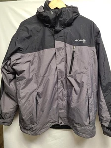 [Columbia GRT] Omni-Shield schwarz & grau durchgehender Reißverschluss Jacke Größe Large wasserdicht - Bild 1 von 16