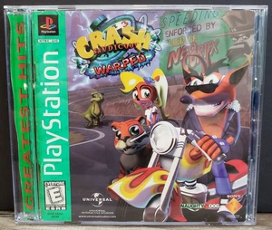 Crash Bandicoot Warped GREATEST HITS Sony PlayStation 1 PS1 1998 COMPLETO PROBADO - Imagen 1 de 5