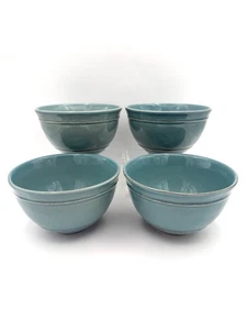 Pottery Barn Cambria Türkis - Suppe/Müslischalen 6", 4er Set - Bild 1 von 4