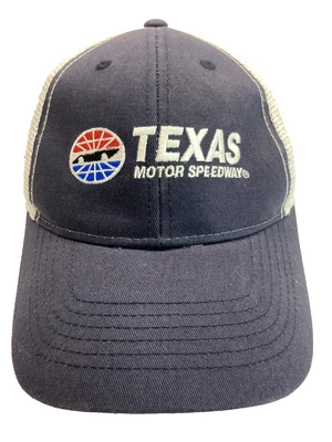 Texas Motor Speedway Navy Mesh Hat Cap w/Airplane Fighter Jet Aviation Lapel Pin - Image 1 of 4