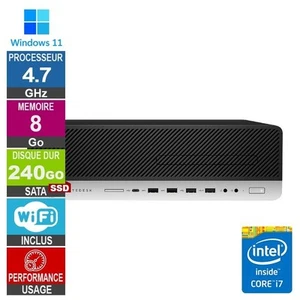 HP 800 G5 SFF i7-9700 4.70GHz 8Go/240Go SSD Wifi W11 - Photo 1/1