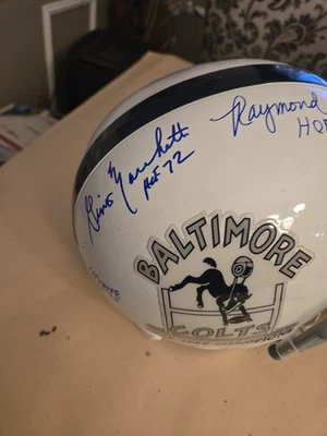 BALTIMORE COLTS FS Rare Rep  1958 NFL Champs Helmet Signed By 4 HOFers JSA - Image 1 of 4