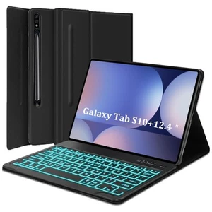 Tastatur Hülle für Samsung Galaxy S10 Plus und Tab S9 FE+ 5G (12,4 Zoll), Deta... - Bild 1 von 8