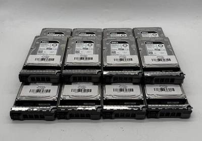 12x Dell Enterprise ST8000NM0075 8TB 7.2K 12GB SAS Hard Drives - With Caddies - Image 1 of 4