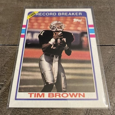 1989 Topps - Record Breaker Tim Brown #2 (RC) - Image 1 of 2