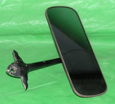 Vintage 1950-60's Interior Rear View Mirror - Black Finish - Image 1 of 4
