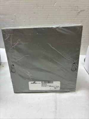 Cooper B-Line 664‑SC NK 6″×6″×4″ NEMA 1 Painted Steel Screw-Cover Junctio - Image 1 of 2