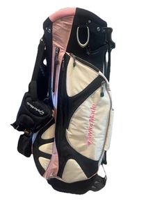 Taylormade Stand Bag Pink 7-Way Divide Dual Strap Golf Bag With Rain Cover 8 Zip - Picture 1 of 14