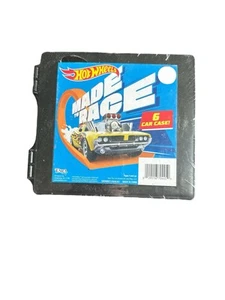 HOT WHEELS STORAGE CASE CAR HOLDER 6 CAR TRAVEL BOX With Cars - Picture 1 of 1