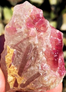 40,0 g Natural Sandía Color Turmalina Cristal Hielo Transparente Especie ie2015 - Imagen 1 de 14