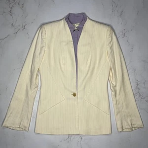 Chaqueta Blazer Alexander McQueen Archive Años 90 Vintage Mujer Lana Seda Talla 42 - Imagen 1 de 22