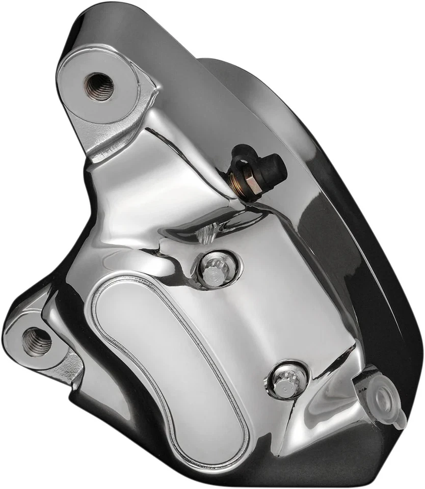 Drag Specialties Motorcycle Motorbike Front Left 4-Piston Brake Caliper Chrome - Image 1 of 1
