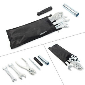 Aluminum Motorcycle Spark Plug Spanner Wrench Plier Socket Tool Kit Universal