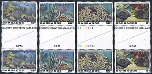 Barbados 534-537 gutter,MNH.Michel 514-517. Underwater scenery,1980. - Picture 1 of 1