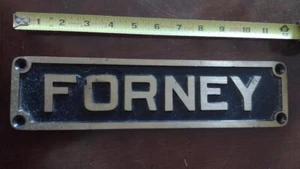 Antique "Forney" Plaque - Picture 1 of 1