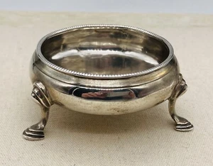 Antique UK Sterling ~ C 1767 SILVER OPEN SALT ~ George III by Jacob Marsh  - Picture 1 of 10