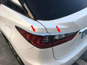 Matte Taillight Cover Rear Lamp Eyebrow Trim for 2016-2019 Lexus RX350 450h 200t - Picture 1 of 6